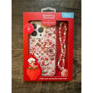 Strawberry Shortcake SkinnyDip Case with Beaded Strap iPhone 15 Pro Max